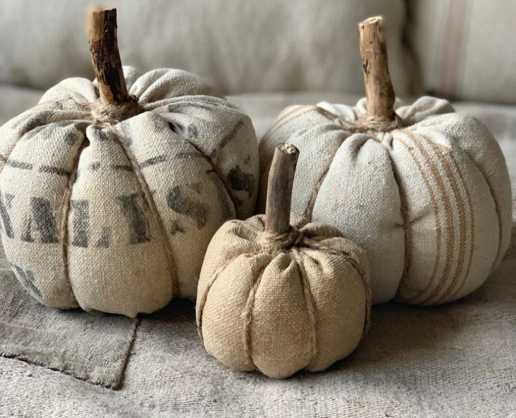 Faux Pumpkins for Fall - Flea Market Finds: Home and Garden Decorating ...